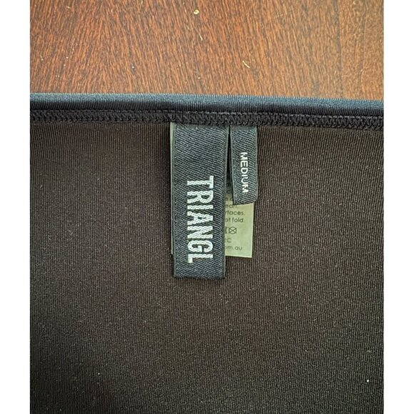 Triangl Swimwear Chloe Neoprene Bikini Bottom ONLY in White Black Medium - Picture 10 of 12